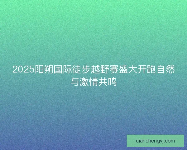 2025阳朔国际徒步越野赛盛大开跑自然与激情共鸣